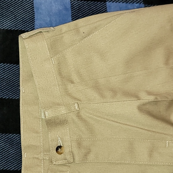DEADSTOCK. Vintage. USA Fabric. Rustler. Double Pleat Khakis. Men's w34 l32 - Picture 13 of 14